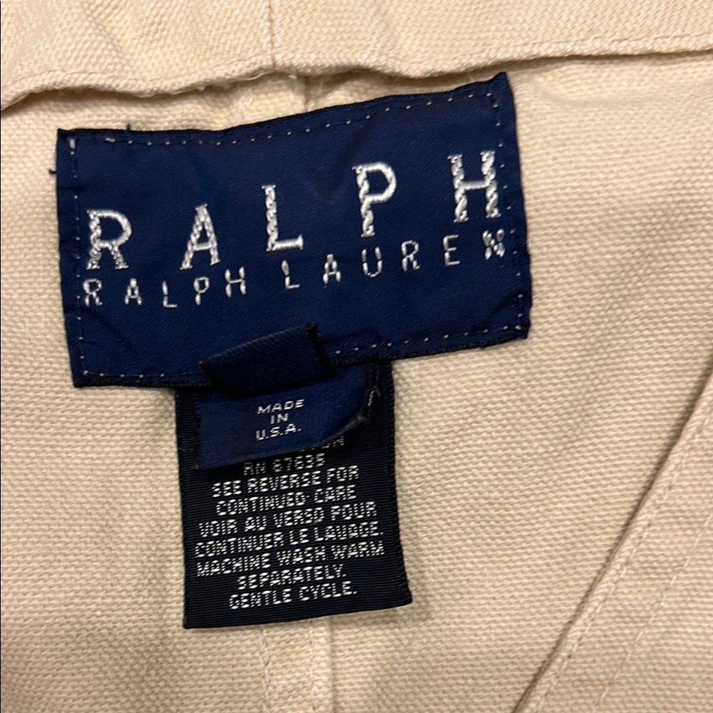 VINTAGE Ralph Lauren Beige Utility Vest - Picture 2 of 4